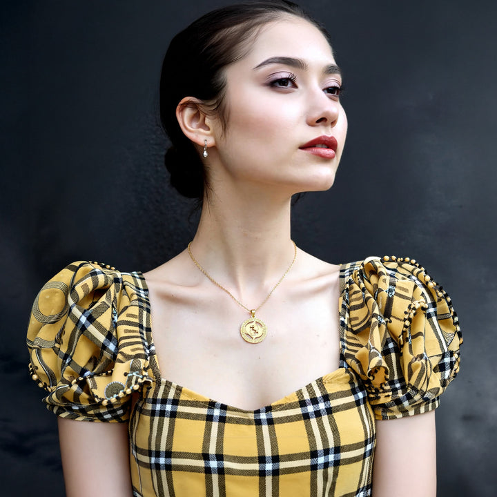 Runde Fische Halskette - Sternzeichen Schmuck