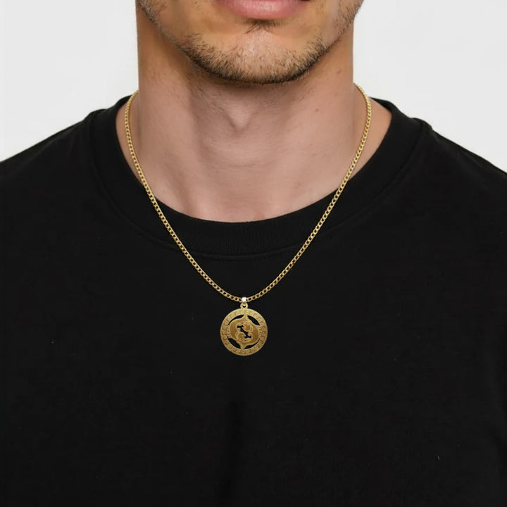 Runde Fische Halskette - Sternzeichen Schmuck