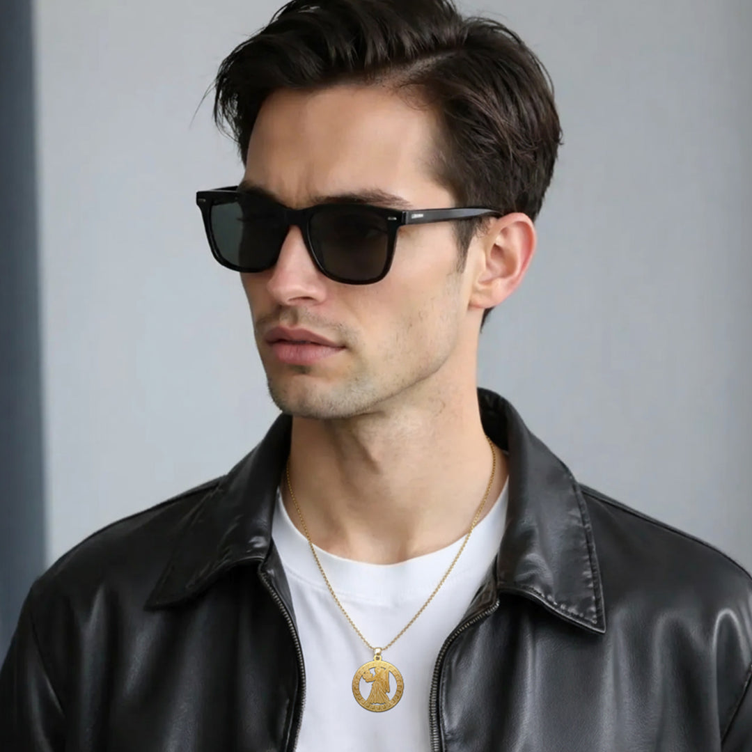 Runde Jungfrau Halskette - Sternzeichen Schmuck