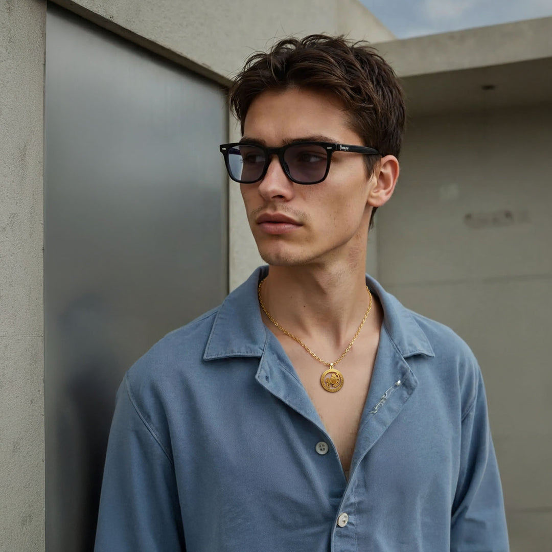 Runde  Schütze Halskette - Sternzeichen Schmuck