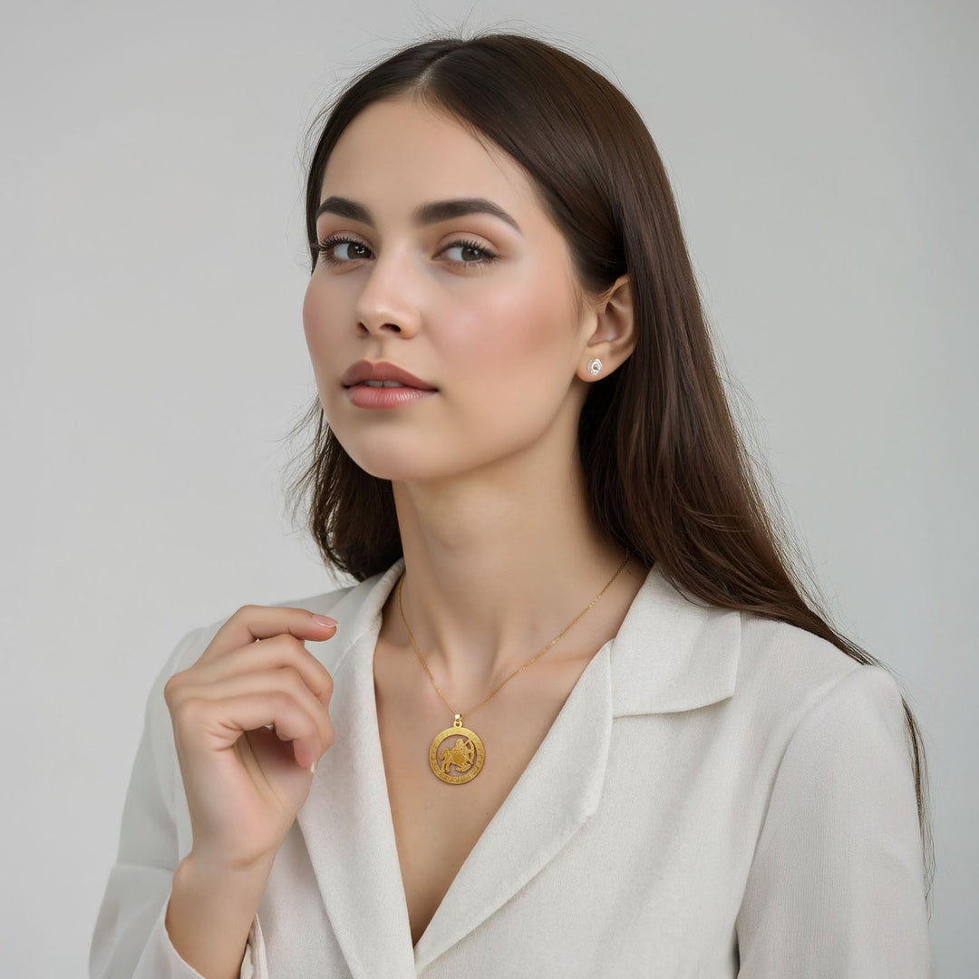 Runde  Schütze Halskette - Sternzeichen Schmuck