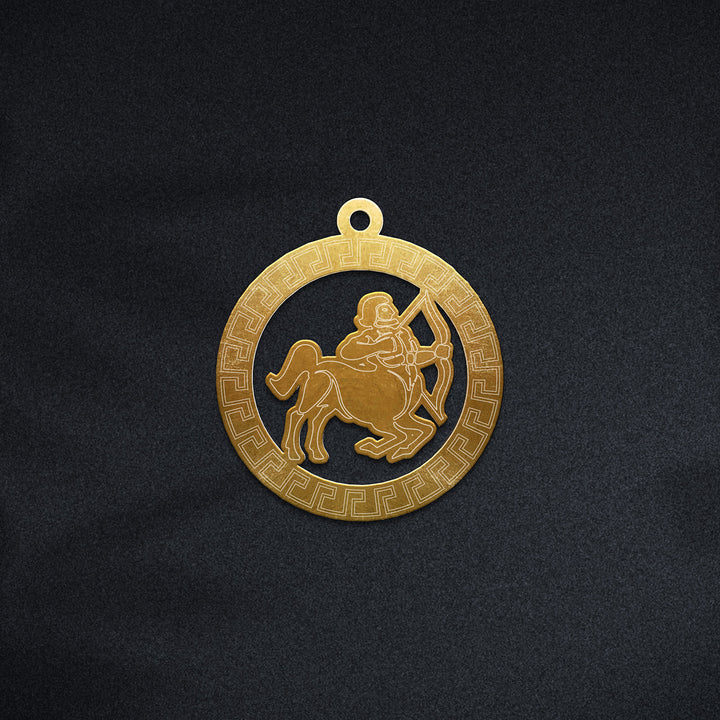 Runde  Schütze Halskette - Sternzeichen Schmuck