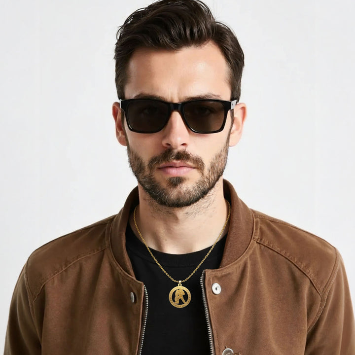 Runde  Wasserman Halskette - Sternzeichen Schmuck